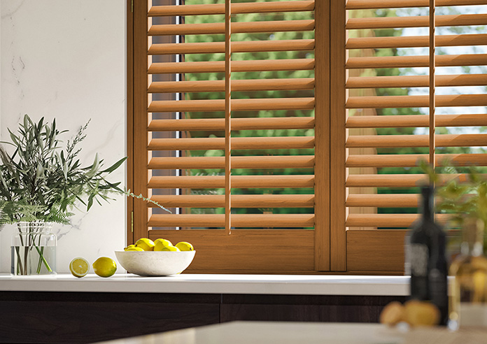 Kensington, Teak - Full Height Plantation Shutter - Image 5
